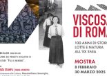 Dall’8 febbraio al 30 marzo 2025, la Casa del Parco delle Energie ospita la mostra "Viscosa di Roma. 100 anni di Storie, Lotte e Natura all'ex Snia". Un'occasione unica per immergersi in un secolo di storia industriale, sociale e politica di Roma, attraverso documenti, fotografie e testimonianze inedite.